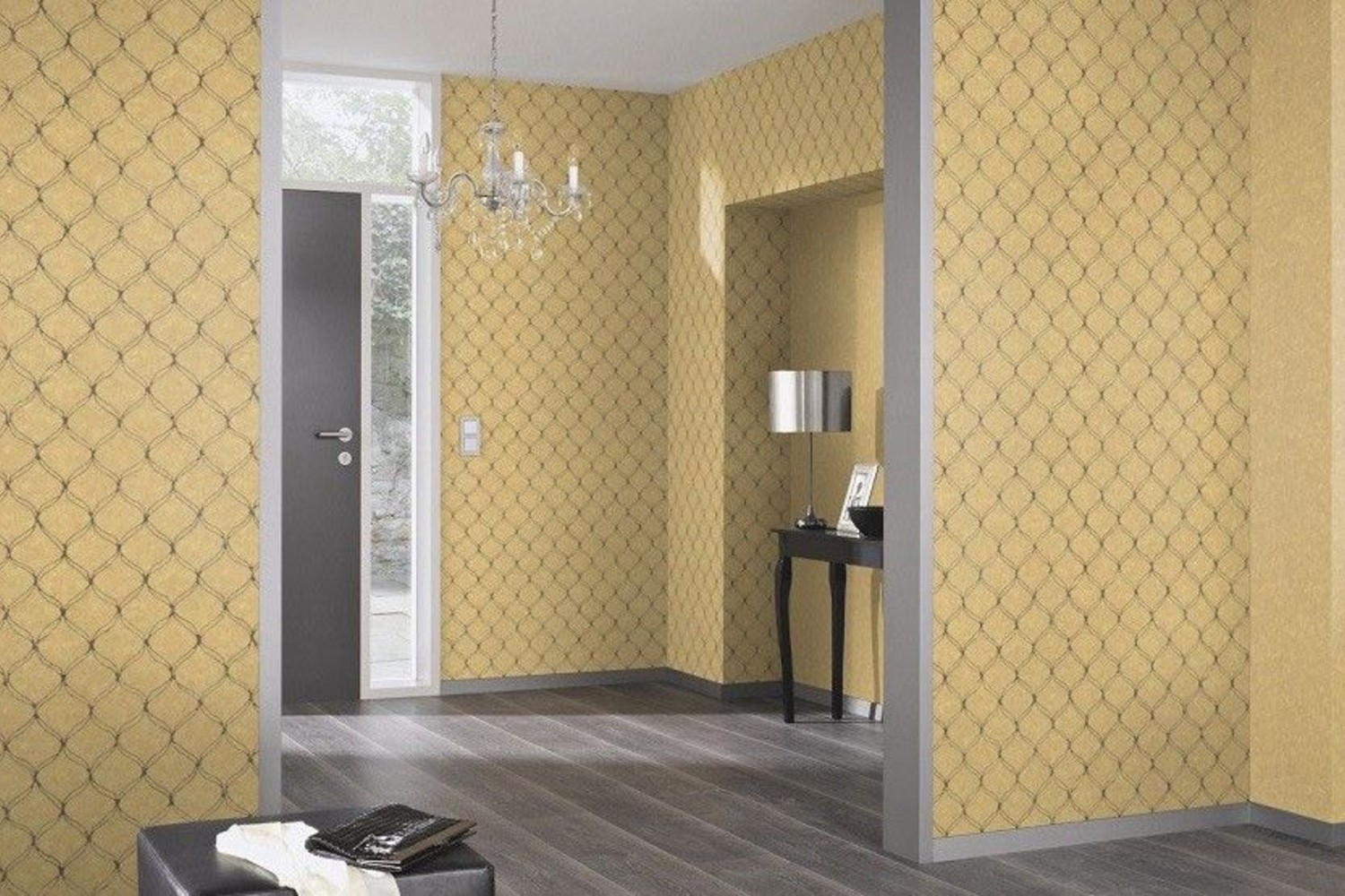 tapet galben