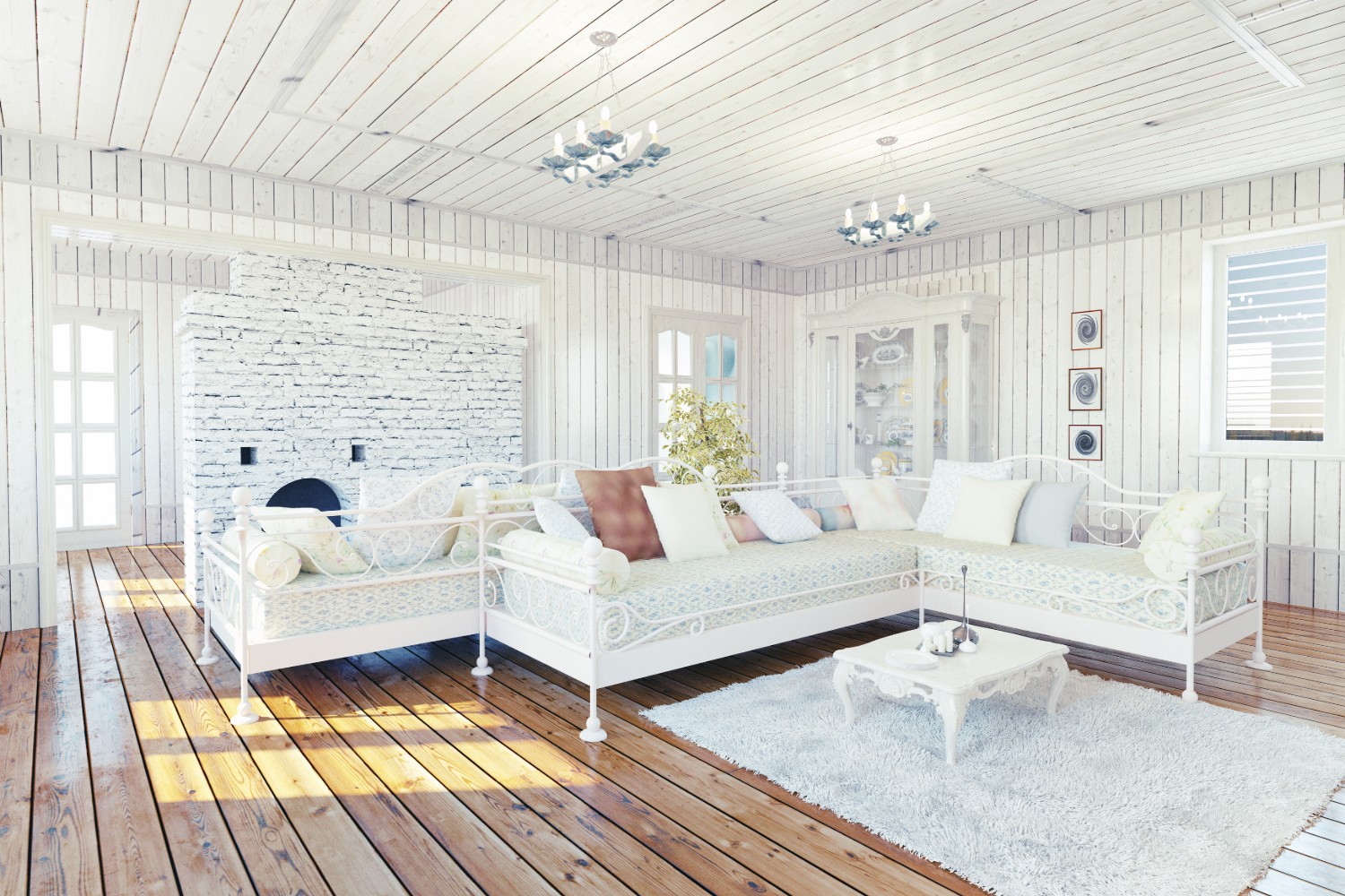 living in stil provensal pereti