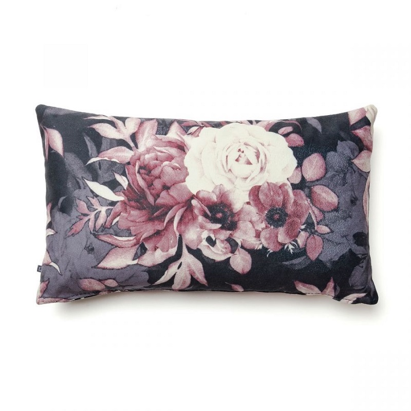 Husă de pernă cu model floral imprimat