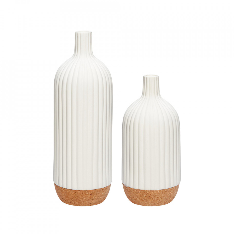 set-2-vaze-albe-maro-din-ceramica-si-pluta-martina-hubsch_169978