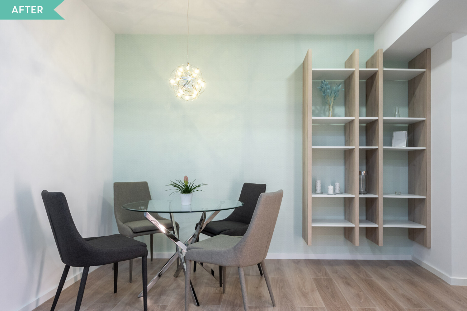 Renovare dining apartament vechi - dupa - arh. Cristiana Zgripcea