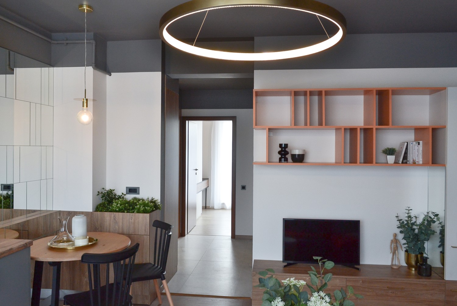 Living open space cu bucatarie Cluj Napoca - arh. Andra Bica Kanso Design