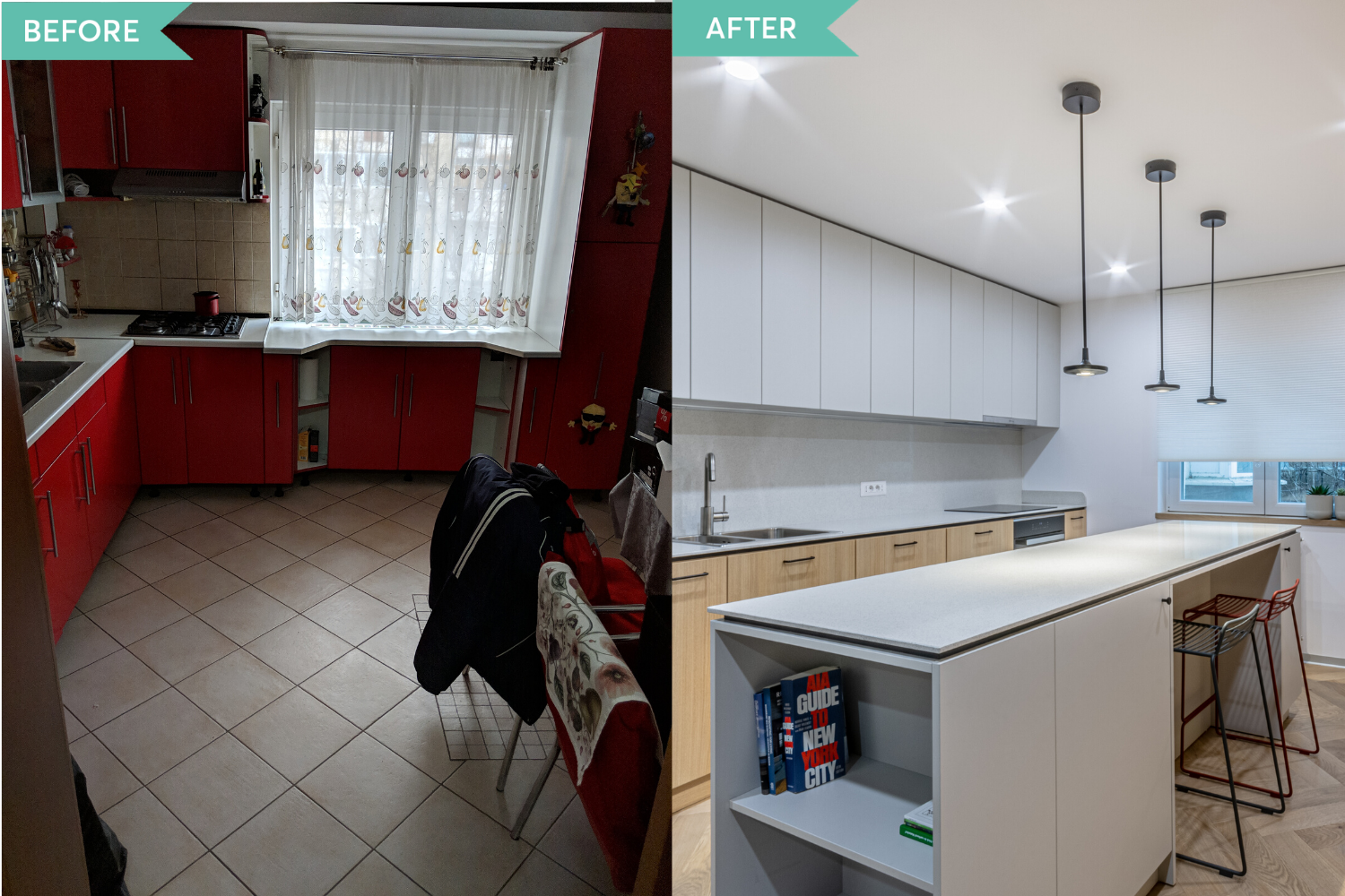 Before and after - amenajare de bucatarie in stil contemporan - Craftr (5)