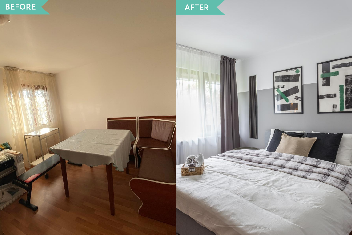 Zen Casa Comarnic - before and after - amenajare AfterDeco