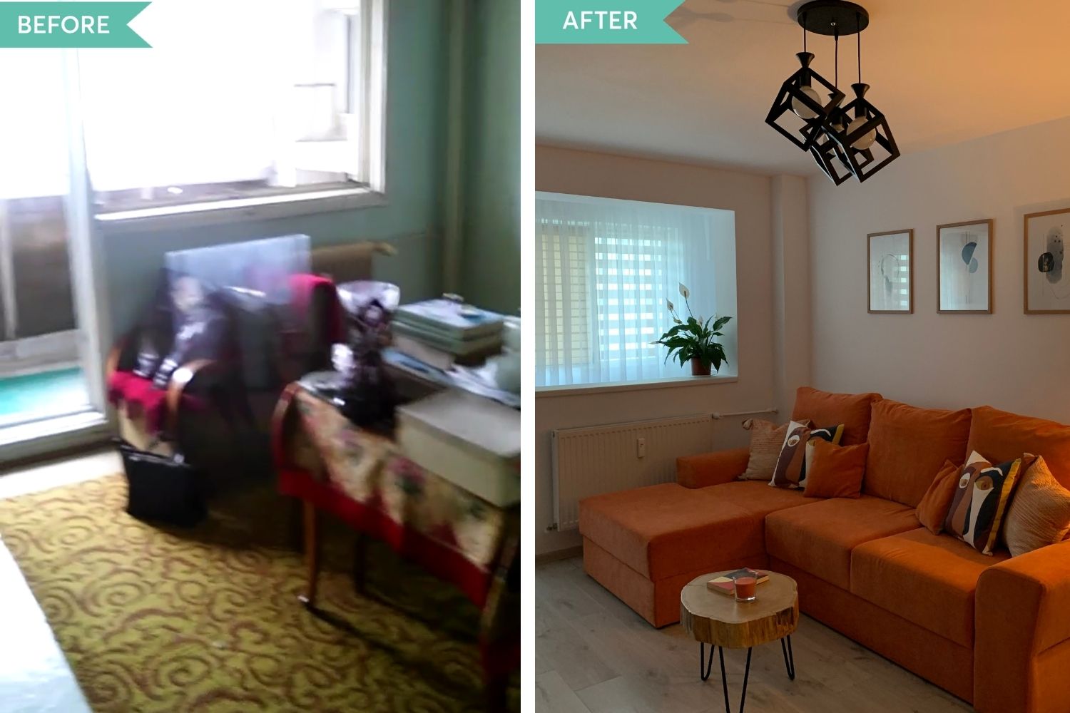 renovare apartament living