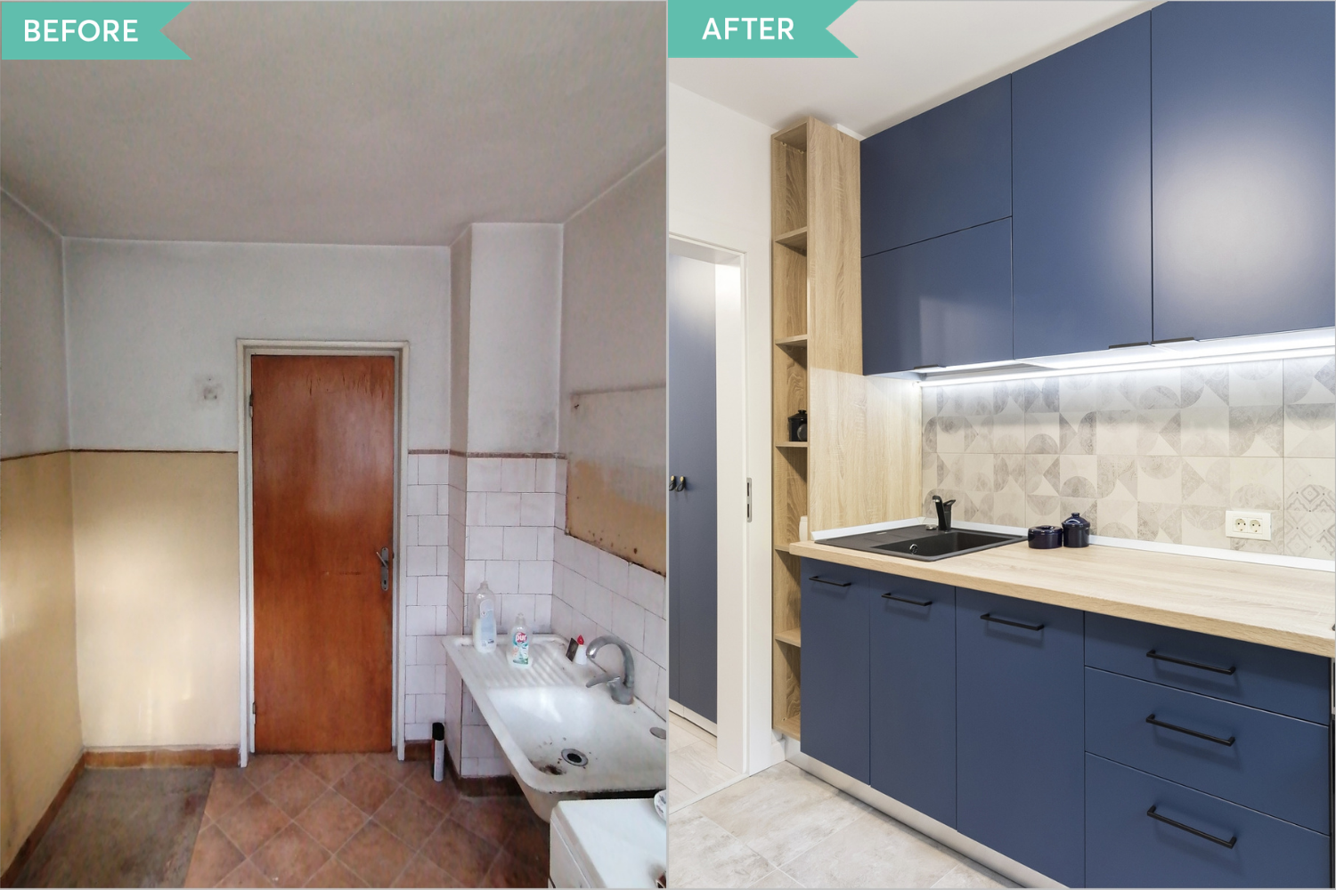 Apartament de 50 mp din București, situat într-un bloc din anii ’60 și renovat de Vim Studio în 2020. (1)