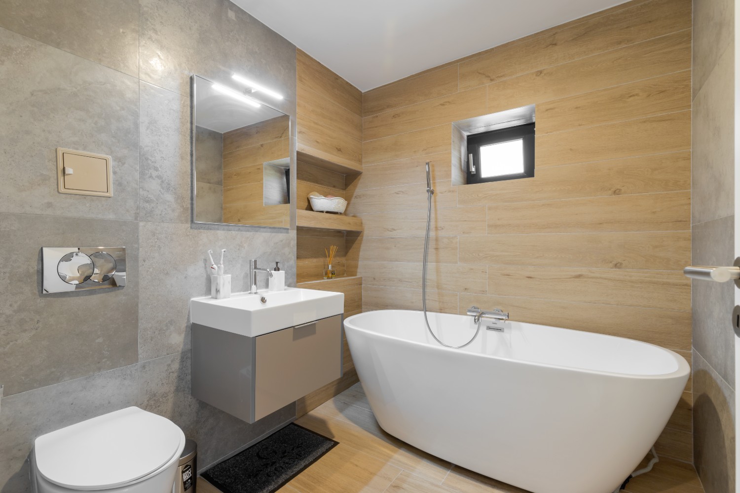 Baie moderna apartament Constanta - Pure Mess Design