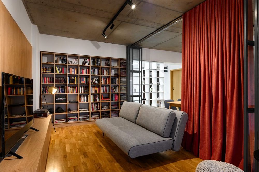 amenajare stylish bibliotecă