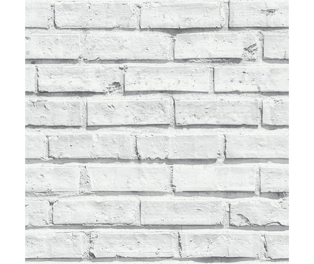 tapet white brick