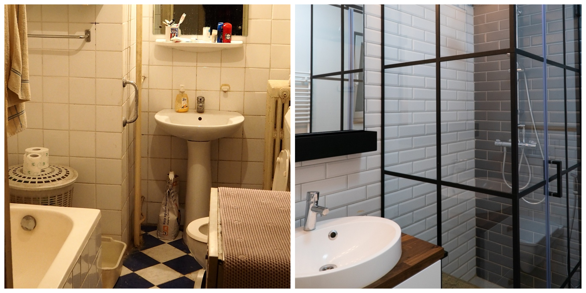 Before and after renovare apartament Bucuresti