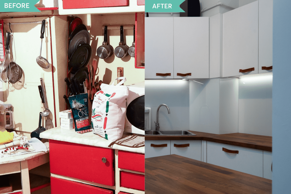 Before and after renovare apartament Universitate Bucuresti (1)