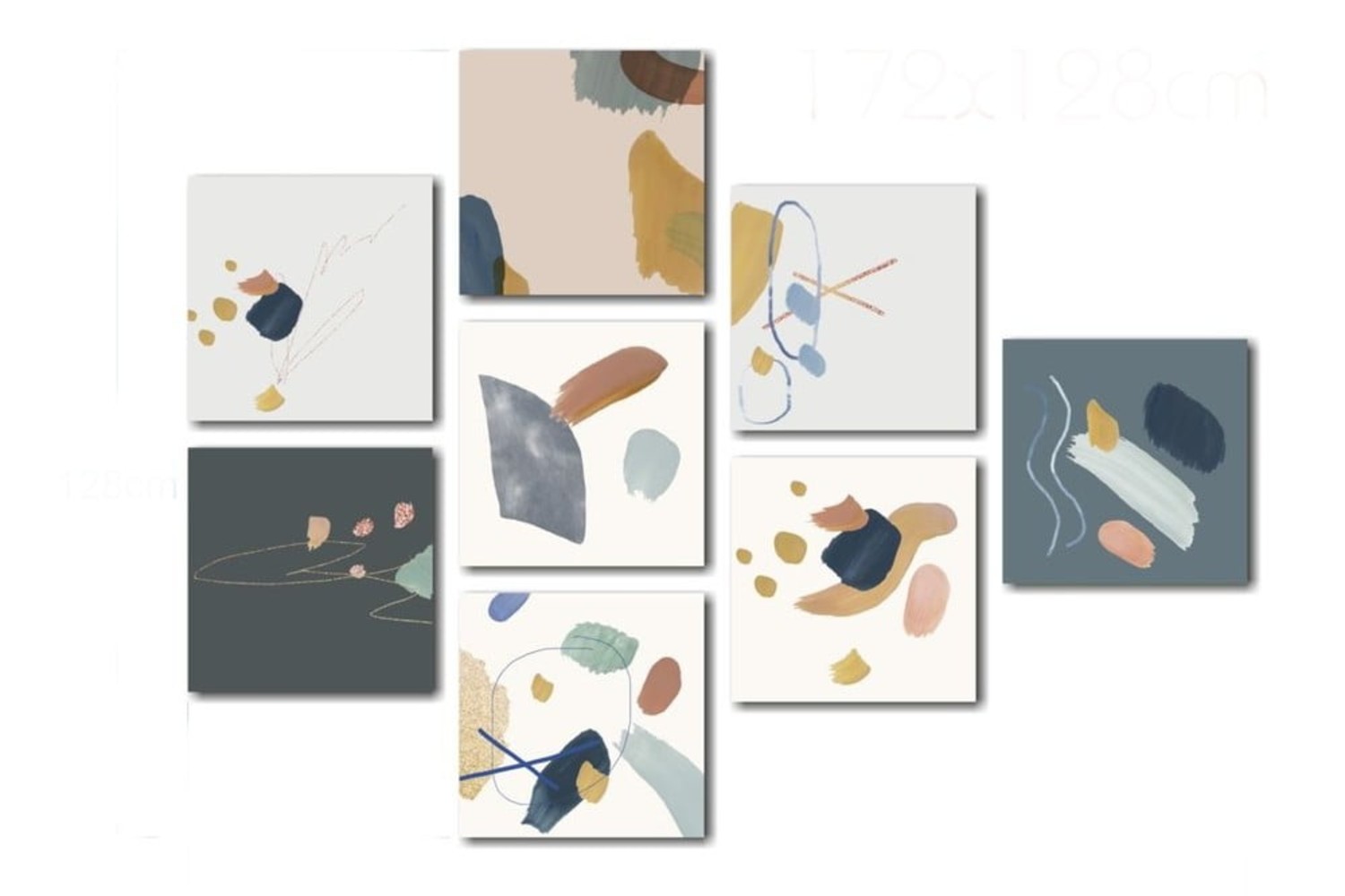 set tablouri decoratiuni baie