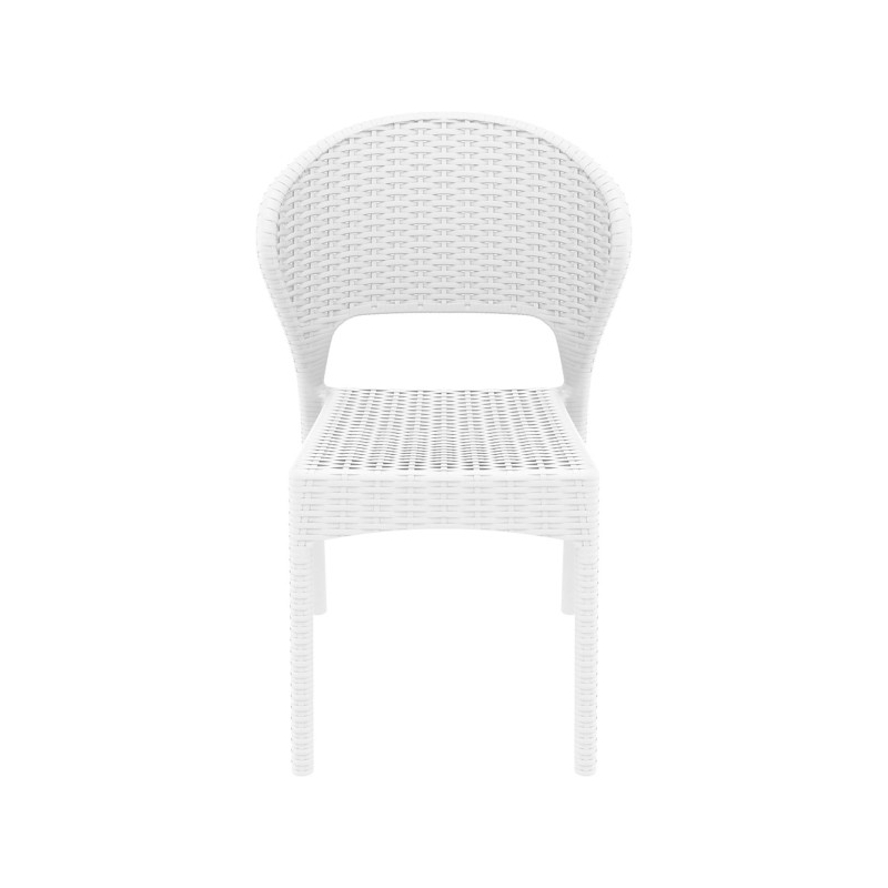 idei amenajare balcon mic scaun alb