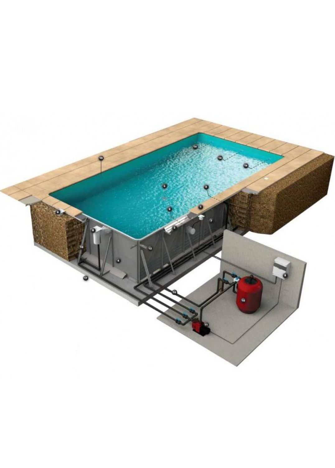 piscina structura metalica
