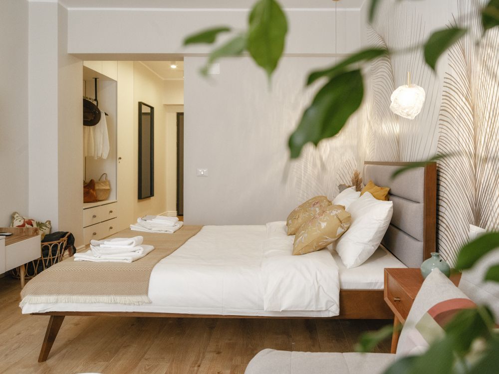 dormitor boho chic
