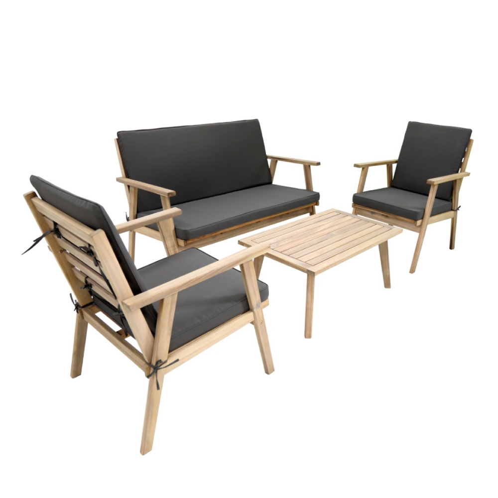 mobilier de gradina brico depot masa cu scaune acacia