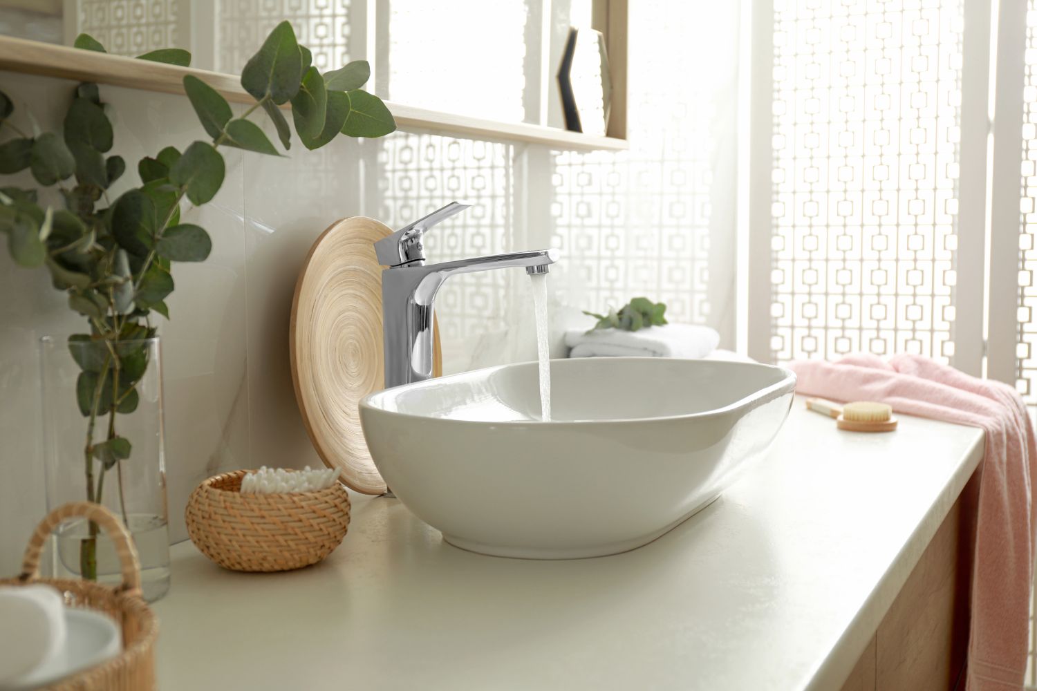idei decorare baie- lavoar accesorii baie