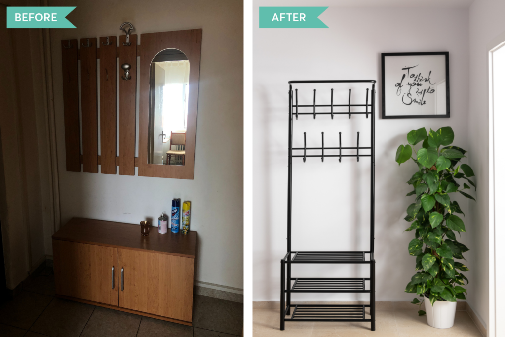 apartament airbnb 2 camere Timișoara hol intrare