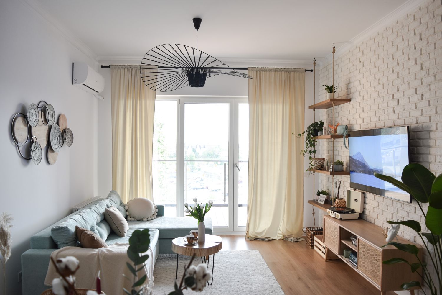 verde menta amenajare_boho_apartament_complexĂ_rezidențial