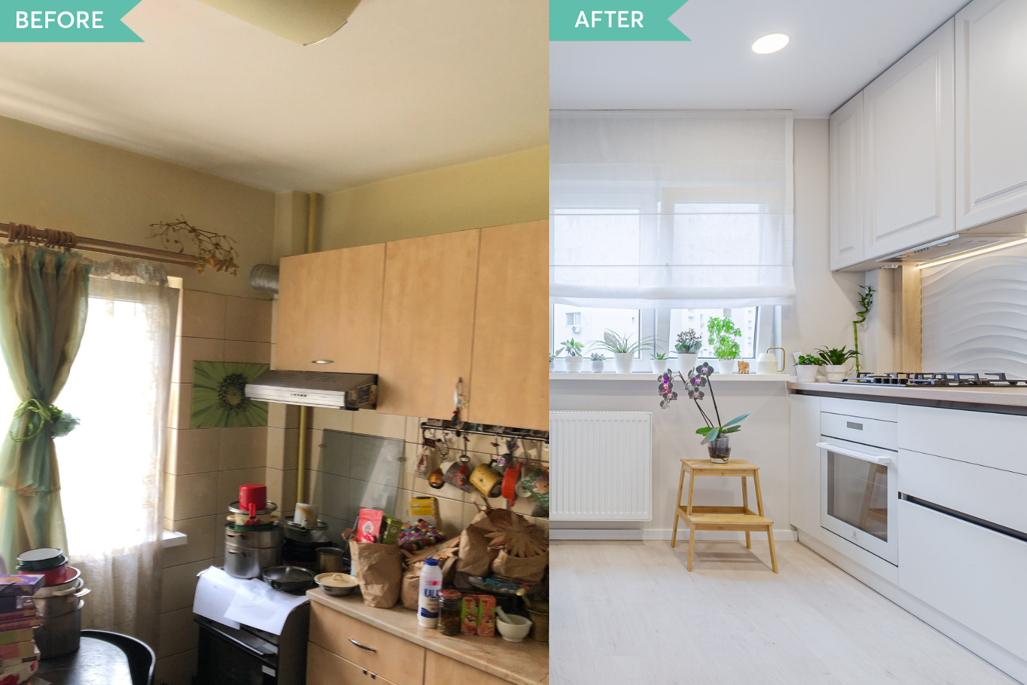Renovare bucatarie apartament Bucuresti - before and after - Cristiana Zgripcea (2)