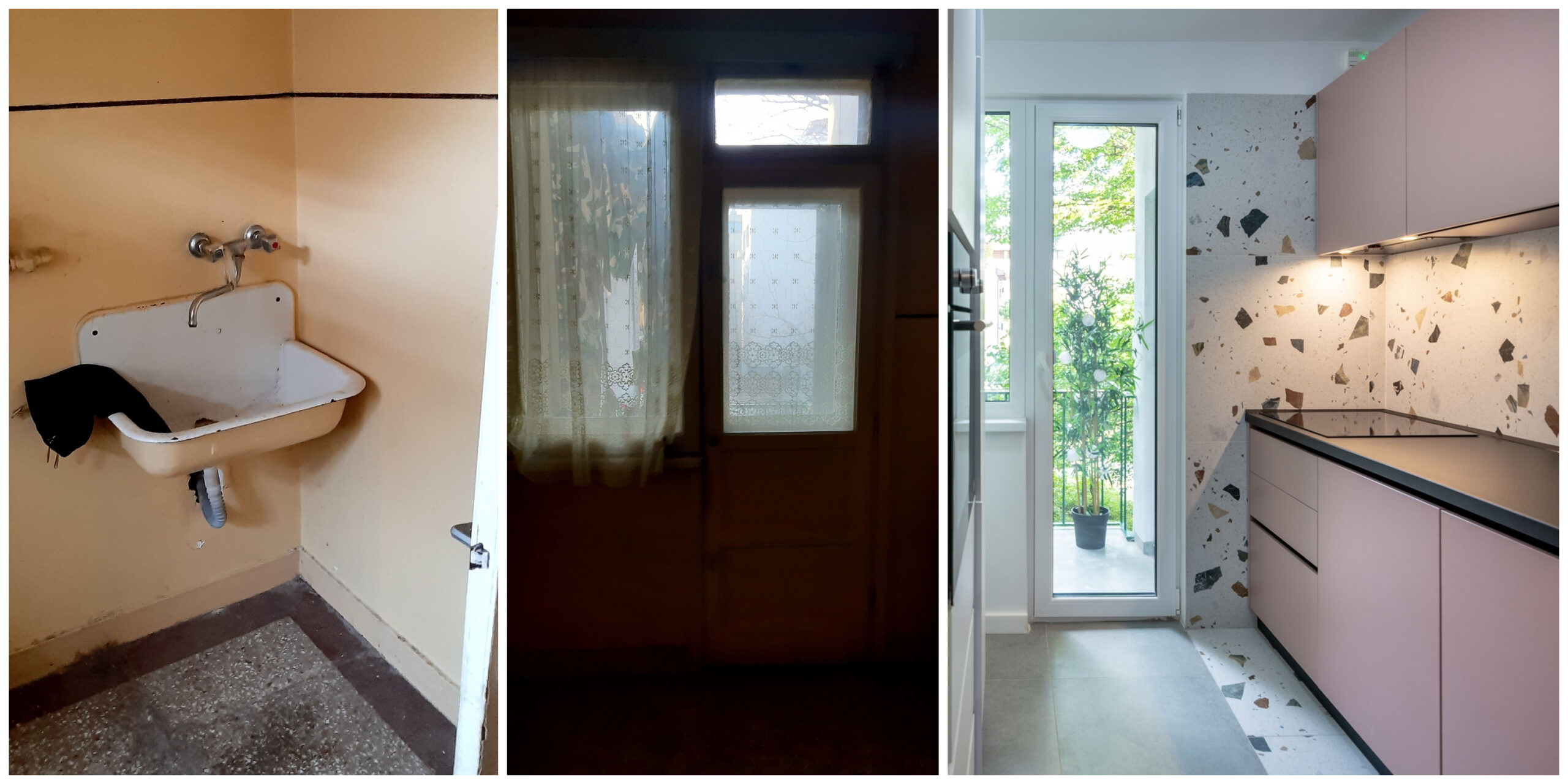 Before and after - renovare apartament Bucuresti arh. Andrada Toader Pasti - bucatarie cover