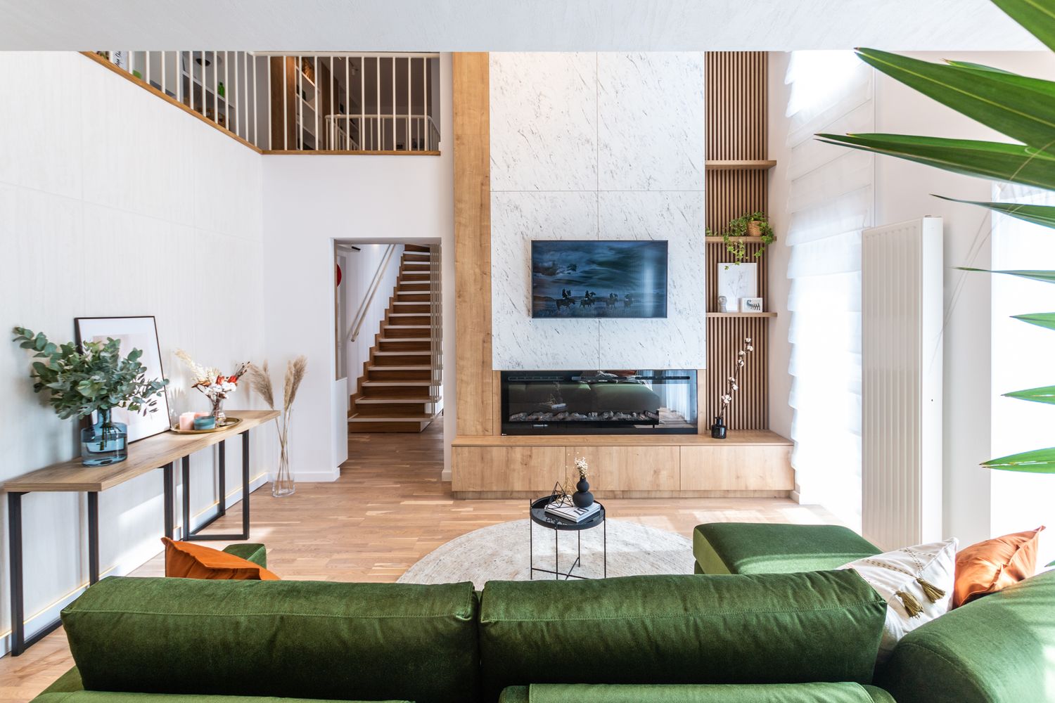 casa în stil scandinav apartament cu supanta living