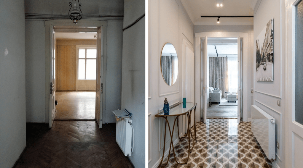 before after apartament Cluj Napoca Andreea Mocan