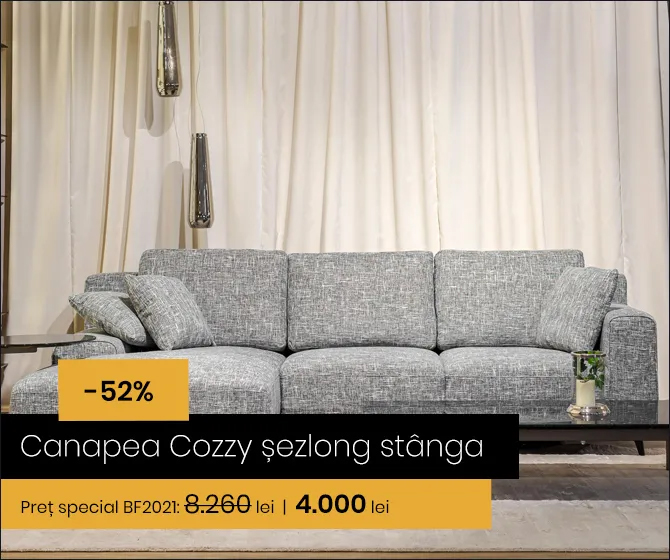 Au pregătit reduceri promoționale de până la 70% la peste 400 de produse smart luxury din portofoliul Delta Studio.  canapea