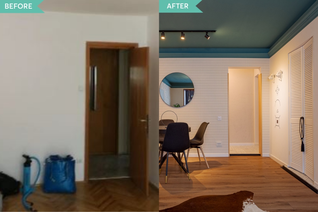 Airbnb Sinaia amenajare iDecorate - before and after (2)