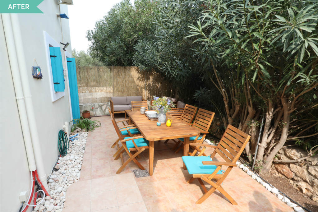 Aphrodite Villa Creta - before and after terrace (2)