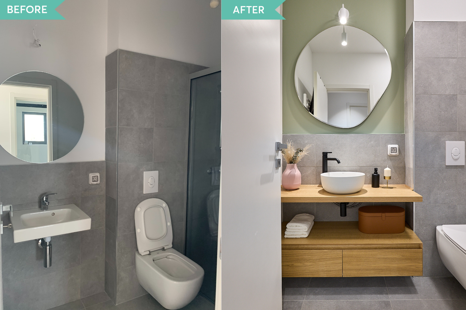 Before and after baie - Cristina Micu Interior Design (1)