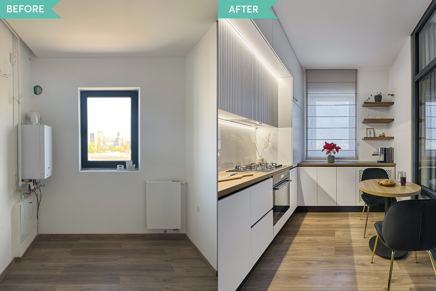 Before and after bucatarie - Cristina Micu Interior Design (2)