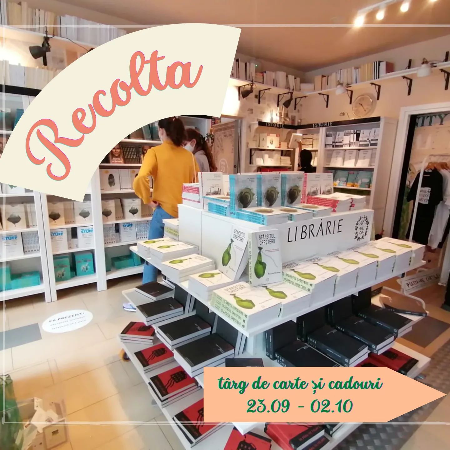 recolta targ de carte seneca anticafe