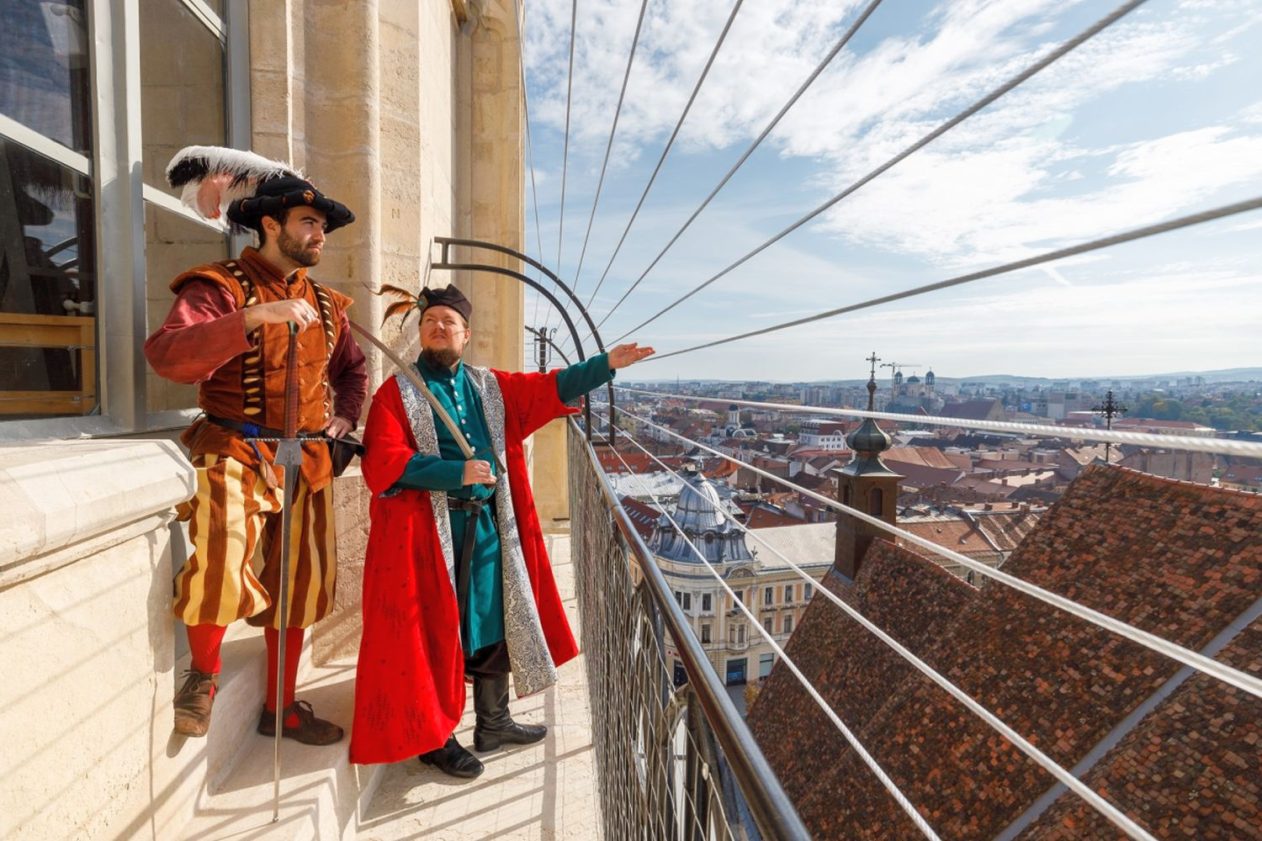 Locuri panoramice din Cluj - Turnul Bisericii Sf. Mihail FOTO Zilele Clujului pe Facebook