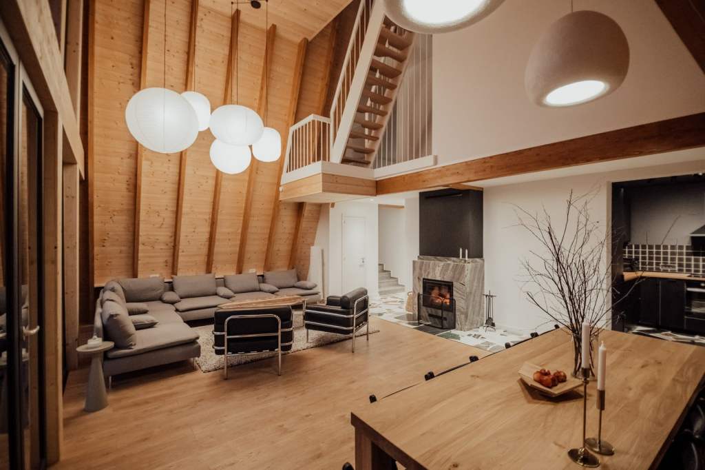 cabane A frame interior
