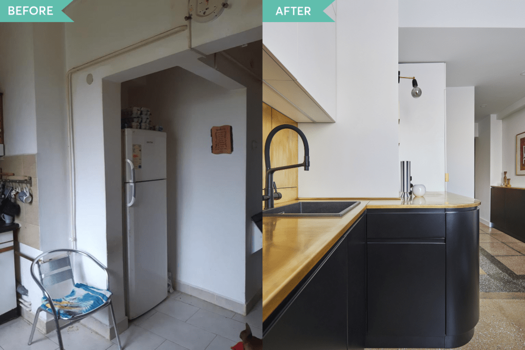 Before and after - Renovare bucatarie Cotroceni - arh. Andra Bica - Kanso (2)