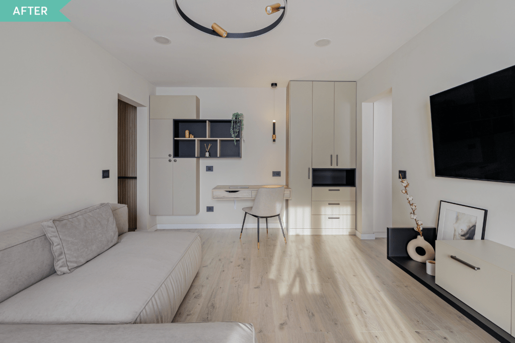 Renovare living apartament comunist Bucuresti - arh. Cristiana Zgripcea (2)