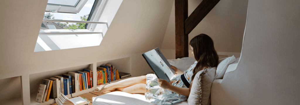 fereastra mansarda velux zona de citit