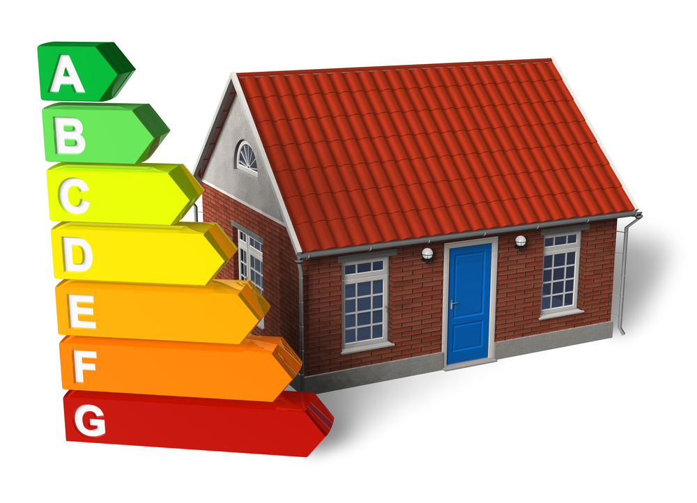 clasa energetică miniatura reprezentare casă pentru consumul energetic al locuinței