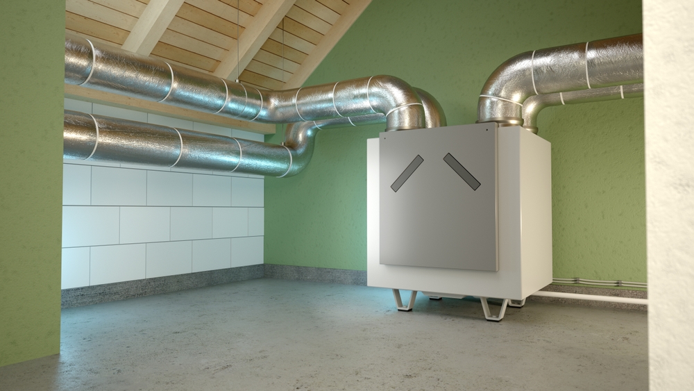 sistem de ventilație cu recuperare de caldura in podul casei